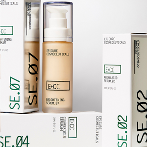 Epicure Cosmeceuticals Serums in boxes